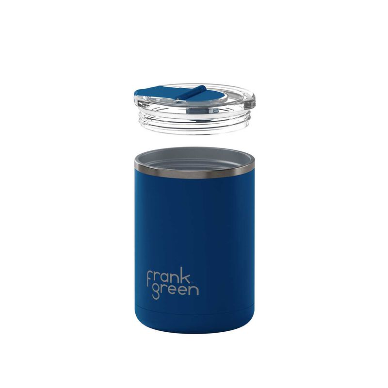 frank green 12oz S/Steel Cup With Screw Hinged Lid Deep Ocean image number 3